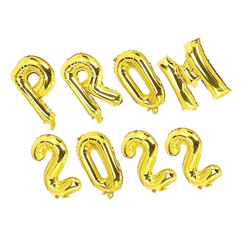 KONTONTY 8 Stück Teiliges Party Set Folienballons Gold für Abschlussfeier Kreative Buchstaben und Zahlen Dekoration für Graduation Leicht Reißfest Vielseitig Einsetzbar KONTONTY 8 Stück Teiliges Party Set Folienballons Gold für Abschlussfeier Kreative Buchstaben und Zahlen Dekoration für Graduation Leicht Reißfest Vielseitig Einsetzbar von KONTONTY
