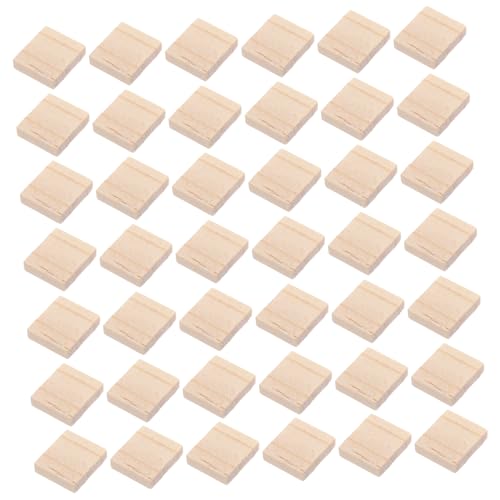 KONTONTY 800 Stück Blanko Holzfliesen Unbehandelte DIY Holzstücke für Kreative Malerei Familienbasteln und Dekoration Natürliche Holzscheiben für Handwerksprojekte von KONTONTY