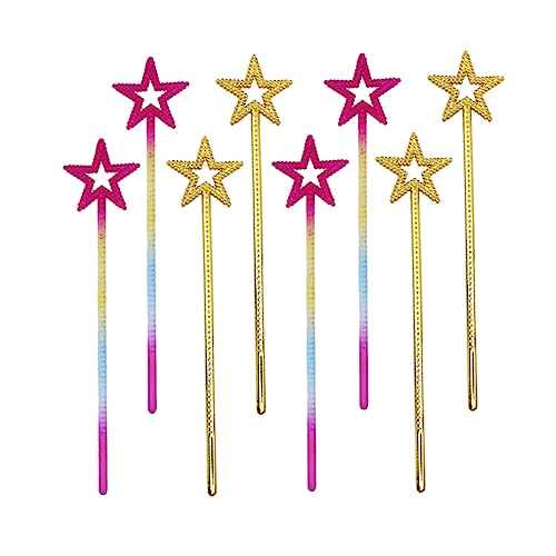 KONTONTY 8Stücke Feenstern Zauberstäbe für Glitzernde Plastikstäbe und Regenbogenfarben Geburtstagsfeiern Halloween und Cosplay Dekorationen Sicher und Langlebig KONTONTY 8Stücke Feenstern Zauberstäbe für Glitzernde Plastikstäbe und Regenbogenfarben Geburtstagsfeiern Halloween und Cosplay Dekorationen Sicher und Langlebig von KONTONTY