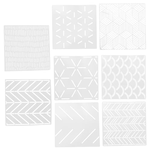 KONTONTY 8Stücke Geometrische Malerei Vorlagen für Wände Wiederverwendbare DIY Schablonen für Wandgestaltung Vielseitig Einsetzbar und Lösung KONTONTY 8Stücke Geometrische Malerei Vorlagen für Wände Wiederverwendbare DIY Schablonen für Wandgestaltung Vielseitig Einsetzbar und Lösung von KONTONTY