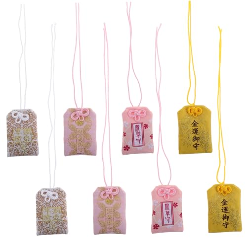 KONTONTY 8 Stück Japanische Omamori- -tasche Aus Japanischem Stoff Traditionelle Handgefertigte Omamori-taschen Für Heimdekoration Und Auto-ornamente KONTONTY 8 Stück Japanische Omamori- -tasche Aus Japanischem Stoff Traditionelle Handgefertigte Omamori-taschen Für Heimdekoration Und Auto-ornamente von KONTONTY