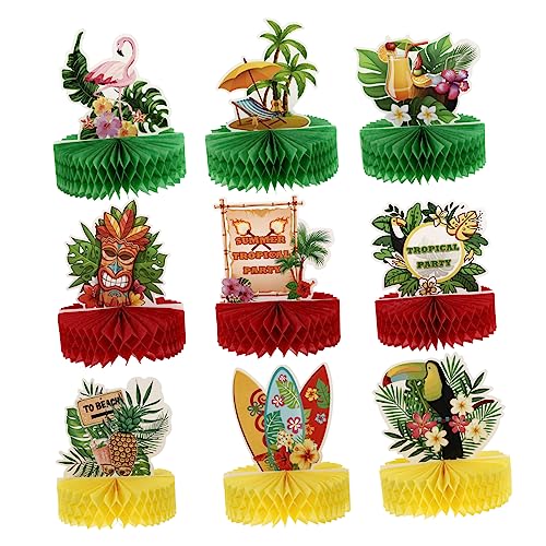 KONTONTY 9 Stück Hawaii Themen Deko Teiliges Dekoratives Honigwaben Ornament für Partys und Festliche Anlässe für Tischdekorationen und Lebendige Desktop Gestaltung KONTONTY 9 Stück Hawaii Themen Deko Teiliges Dekoratives Honigwaben Ornament für Partys und Festliche Anlässe für Tischdekorationen und Lebendige Desktop Gestaltung von KONTONTY