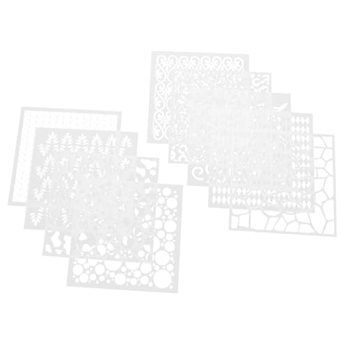KONTONTY 9 Stück Teiliges Geometrisches Malschablonen Wiederverwendbarem Pet Material für Kreative Diy Projekte und Bastelarbeiten für Wände Möbel und Dekoration KONTONTY 9 Stück Teiliges Geometrisches Malschablonen Wiederverwendbarem Pet Material für Kreative Diy Projekte und Bastelarbeiten für Wände Möbel und Dekoration von KONTONTY