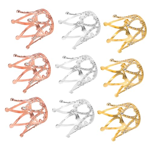 KONTONTY 9 Stück Teiliges Kronen Cake Topper Mini Tiara Kuchen Dekorationen mit Strass Prinzessin Geburtstag und Hochzeitstorten Zubehör für Mädchen Wiederverwendbare Party Kronen KONTONTY 9 Stück Teiliges Kronen Cake Topper Mini Tiara Kuchen Dekorationen mit Strass Prinzessin Geburtstag und Hochzeitstorten Zubehör für Mädchen Wiederverwendbare Party Kronen von KONTONTY