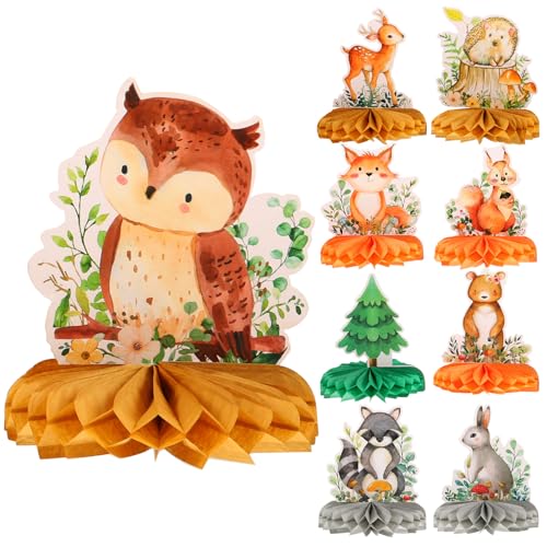 KONTONTY Tischdekorationsset Mit Tierwabenmotiven Dekorationen Mit Tiermotiven Papierwabendekorationen Für Die Geburtstagsparty KONTONTY Tischdekorationsset Mit Tierwabenmotiven Dekorationen Mit Tiermotiven Papierwabendekorationen Für Die Geburtstagsparty von KONTONTY