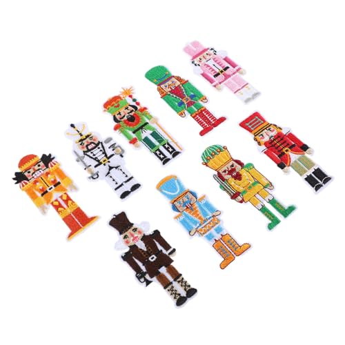 KONTONTY 9er Weihnachts-nussknacker-soldaten-aufbügler Stick-applikationen Für Kleidung Und Hüte Aufnäher-set Für Weihnachten KONTONTY 9er Weihnachts-nussknacker-soldaten-aufbügler Stick-applikationen Für Kleidung Und Hüte Aufnäher-set Für Weihnachten von KONTONTY
