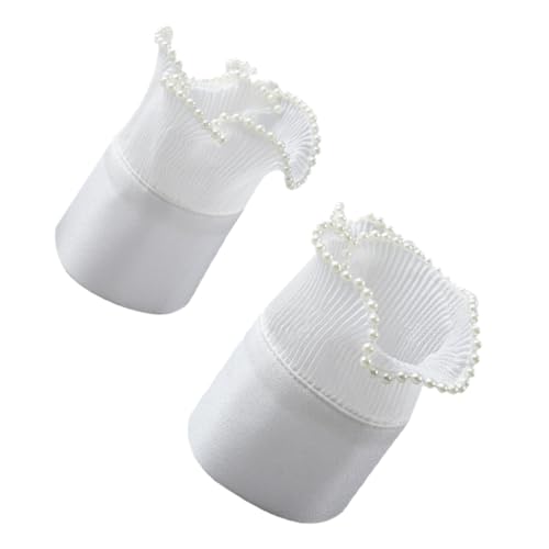 KONTONTY Abnehmbare Braut Handgelenkmanschetten mit Perlenbesatz Gefaltete Fake Sleeve für Hochzeitskleider Verstellbare Damen Accessoires für Festliche Anlässe KONTONTY Abnehmbare Braut Handgelenkmanschetten mit Perlenbesatz Gefaltete Fake Sleeve für Hochzeitskleider Verstellbare Damen Accessoires für Festliche Anlässe von KONTONTY