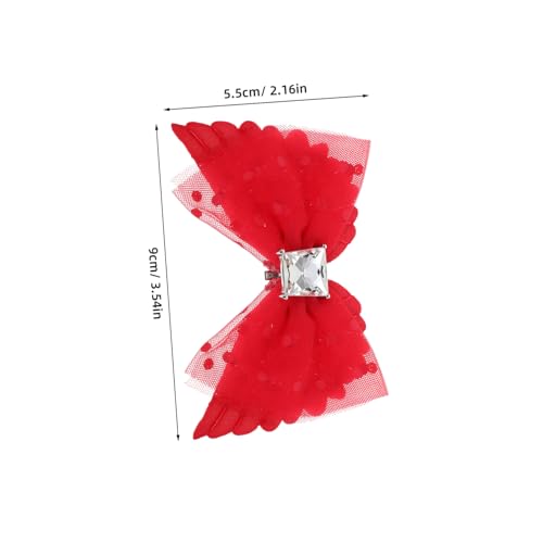 KONTONTY Abnehmbare Flügel Bowknot Schuhclips für High Heels Dekorative Rote Netzstoff Punkte Accessoires Vielseitige Schmuckclips für Damen Schuhe KONTONTY Abnehmbare Flügel Bowknot Schuhclips für High Heels Dekorative Rote Netzstoff Punkte Accessoires Vielseitige Schmuckclips für Damen Schuhe von KONTONTY