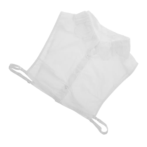 KONTONTY Abnehmbarer Fake Kragen Damen Weiß Eleganter Einsteckkragen für Blusen und Pullover Bequemer Kurzkragen Hemdkragen Vielseitiges Modeaccessoire für Frauen Einfach Tragbar und von KONTONTY