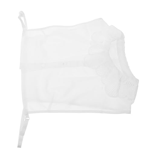 KONTONTY Abnehmbarer Falscher Kragen Damen Weiß Baumwolle Halbshirt Modischer Fake Collar Elegant Einfach zu Kombinieren für Blusen Kleider Pullover KONTONTY Abnehmbarer Falscher Kragen Damen Weiß Baumwolle Halbshirt Modischer Fake Collar Elegant Einfach zu Kombinieren für Blusen Kleider Pullover von KONTONTY