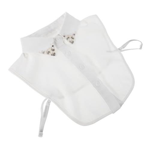 KONTONTY Abnehmbarer Falscher für Handgefertigter Chiffon Vielseitiges Modisches Accessoire Dekorativer Hemdkragen für Formelle und Anlässe Pflegeleicht von KONTONTY