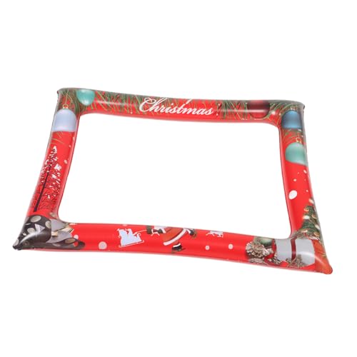 KONTONTY Aufblasbarer Fotorahmen Selfie Rahmen Weihnachts Aufblasartikel Wiedersehen Aufblasbare Weihnachts Fotokabine Familienurlaub Großer Fotokabinen Rahmen Requisite von KONTONTY