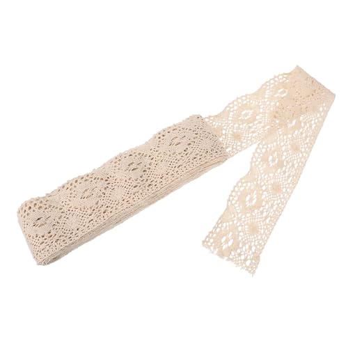 KONTONTY Baumwoll-spitzenband Breit Vintage Häkel-spitze für Nähen Dekoration Kleidung DIY Handarbeit Spitze Baumwollfaden Weich Atmungsaktiv von KONTONTY