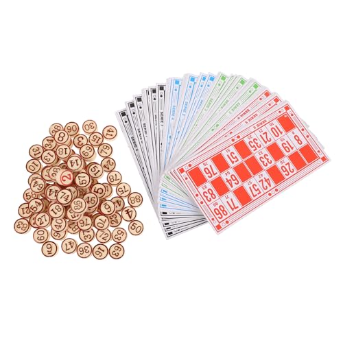 KONTONTY Bingospiel-schachspiel Satz Holzfiguren Und Zahlenkarten Für Familienfeiern Partys Und Interaktive Spiele KONTONTY Bingospiel-schachspiel Satz Holzfiguren Und Zahlenkarten Für Familienfeiern Partys Und Interaktive Spiele von KONTONTY