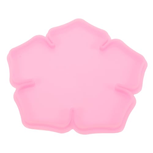 KONTONTY Blumen Silikonform für Diy Coaster Handgefertigte Epoxidharz Gießform Blättrige Blume für Kreative Dekorationen und Tischverschönerung Einfach zu Entformen von KONTONTY