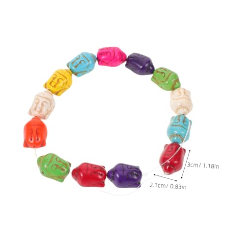 KONTONTY Buddha Kopfperlen Loch Lose Spacer Perlen aus Türkis für DIY Schmuckherstellung Meditationsarmband Bastelzubehör Chinesische Handwerkskunst KONTONTY Buddha Kopfperlen Loch Lose Spacer Perlen aus Türkis für DIY Schmuckherstellung Meditationsarmband Bastelzubehör Chinesische Handwerkskunst von KONTONTY