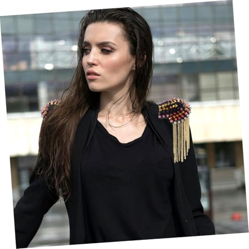 KONTONTY Bunte Schulterklappen mit Quasten Vintage Epaulette aus Modische DIY Schulterschmuck für Uniformen Kostüm Zeremonien und Festliche Anlässe von KONTONTY