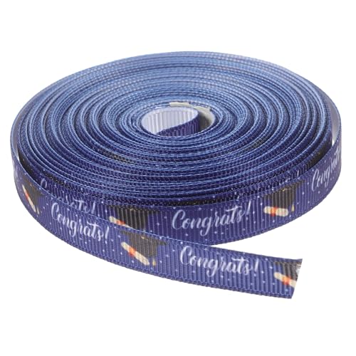KONTONTY Dekoratives Band Party Sortiertes Band Satinband Schleife Glückwunsch Grad Rosa High-school-abschluss Ihr Gold Abschluss Abschlussdekorationen Rosa Schleife Blue Polyester von KONTONTY