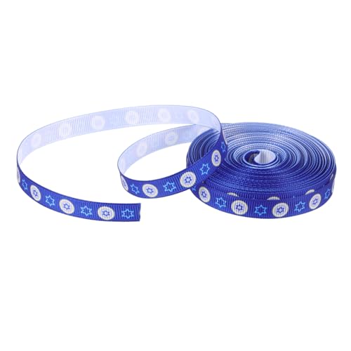 KONTONTY Dekoratives Geschenkband Breit Lang Mehrfarbiges DIY Schleifenband für Geschenkverpackung Hochzeitsdeko Basteln Langlebiges Stoffband für Festliche Anlässe Wie Hanukkah und KONTONTY Dekoratives Geschenkband Breit Lang Mehrfarbiges DIY Schleifenband für Geschenkverpackung Hochzeitsdeko Basteln Langlebiges Stoffband für Festliche Anlässe Wie Hanukkah und von KONTONTY