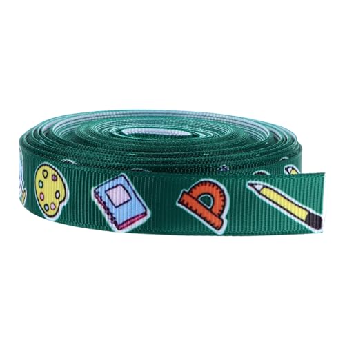 KONTONTY Dekoratives Schulanfang Geschenkband Diy Bastelband aus Breit Yards zum Verpacken Basteln von Schleifen und Dekorieren von Wreaths KONTONTY Dekoratives Schulanfang Geschenkband Diy Bastelband aus Breit Yards zum Verpacken Basteln von Schleifen und Dekorieren von Wreaths von KONTONTY