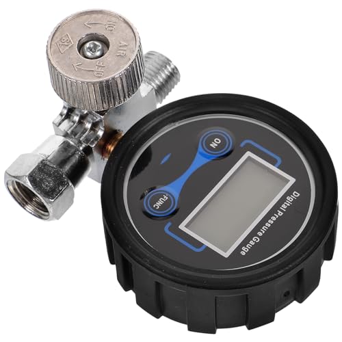 KONTONTY Digitaler Druckmesser Pneumatisches Regelventil mit Digitaler Anzeige Tragbar Präzise Luftstromregelung für Industrie und Labor von KONTONTY