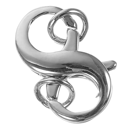 KONTONTY Diy Lobster Clasp Schmuckverschluss Silberfarbener Verbinder für Armbänder und Bastelbedarf für Schmuckherstellung Praktisch und Langlebig von KONTONTY