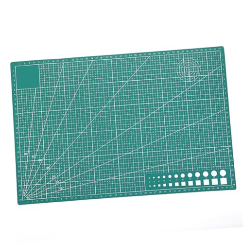 KONTONTY Doppelseitige Selbstheilende Schneidematte für Bastelarbeiten Schnittfeste Bastelunterlage mit Gittern und Winkeln für Quilting und Hobbyprojekte von KONTONTY