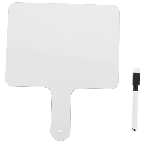 KONTONTY Doppelseitiges Dry Erase Whiteboard Paddle Handliches Schreibboard mit Glatter Oberfläche Wiederverwendbares Schreib und Abstimmungsboard für Schule Spiele und Wettbewerbe Teiliges KONTONTY Doppelseitiges Dry Erase Whiteboard Paddle Handliches Schreibboard mit Glatter Oberfläche Wiederverwendbares Schreib und Abstimmungsboard für Schule Spiele und Wettbewerbe Teiliges von KONTONTY