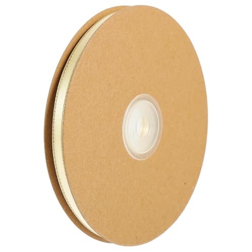 KONTONTY Doppelseitiges Geschenkband mit Doppelgoldkante Satin Schleifenband für DIY Dekoration Basteln Geschenkverpackung Blumige Akzente Cremeweiß Vielseitig Verwendbar KONTONTY Doppelseitiges Geschenkband mit Doppelgoldkante Satin Schleifenband für DIY Dekoration Basteln Geschenkverpackung Blumige Akzente Cremeweiß Vielseitig Verwendbar von KONTONTY