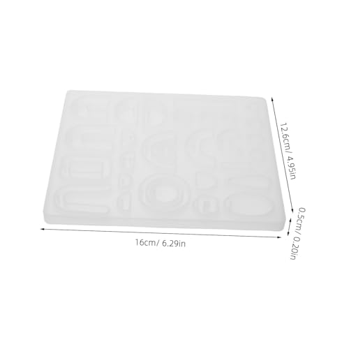 KONTONTY Earring Making Mold Silikonform für Epoxidharz Schmuckherstellung mit Vielfältigen Anhängerformen Flexible Gießform für DIY Ohrringe Halsketten Kreative Bastelprojekte von KONTONTY