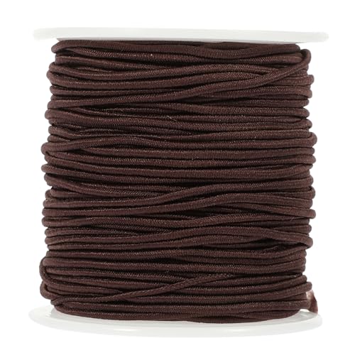 KONTONTY Elastische Schnur für DIY Schmuckherstellung Elastisches Band für Perlenarmbänder Kaffee für Handgefertigte Schmuckstücke und Kreative Bastelprojekte von KONTONTY