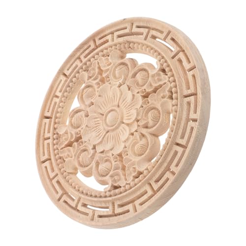 KONTONTY Europäische Holzornamente Handgeschnitzt Unbemalt Vintage Blumenmotiv Holzdekoration für Möbel Schränke Türen Wand DIY Holzverzierungen KONTONTY Europäische Holzornamente Handgeschnitzt Unbemalt Vintage Blumenmotiv Holzdekoration für Möbel Schränke Türen Wand DIY Holzverzierungen von KONTONTY