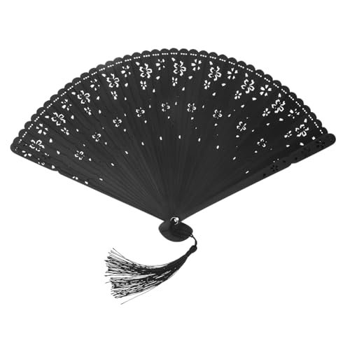 KONTONTY Faltbarer Handfächer aus mit Quaste Chinesischer Stil für Tanz Heimdekoration und Partys Robuste Langlebige Konstruktion für Sommerliche Erfrischung und Kreative Diy Projekte KONTONTY Faltbarer Handfächer aus mit Quaste Chinesischer Stil für Tanz Heimdekoration und Partys Robuste Langlebige Konstruktion für Sommerliche Erfrischung und Kreative Diy Projekte von KONTONTY