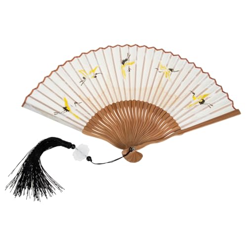 KONTONTY Faltbarer Seidenfächer mit Traditionellem Muster für Kostüme Heimdekoration und Kreative Anlässe Leicht und Tragbar Kunstvolles Accessoire für Partys und Bühnenaufführungen KONTONTY Faltbarer Seidenfächer mit Traditionellem Muster für Kostüme Heimdekoration und Kreative Anlässe Leicht und Tragbar Kunstvolles Accessoire für Partys und Bühnenaufführungen von KONTONTY
