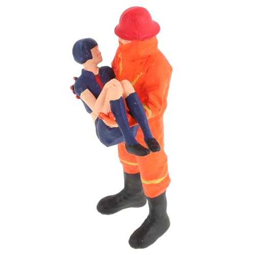 KONTONTY Miniatur-feuerwehrmannfiguren Spielzeug-Feuerwehrauto-Dekorationen Und Partygeschenk Für Feuerwehrauto-partydekor Und Kinderfiguren von KONTONTY