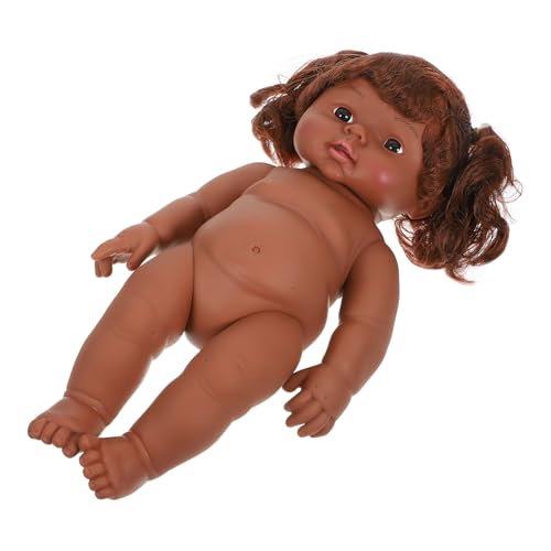 KONTONTY Ganzplastische Babypuppe Schwarze Wiedergeborene Babypuppen Realistische Puppe -babypuppe Neugeborene Mädchenpuppe Mit Kleidung Babypuppen Für Coffee Vinyl KONTONTY Ganzplastische Babypuppe Schwarze Wiedergeborene Babypuppen Realistische Puppe -babypuppe Neugeborene Mädchenpuppe Mit Kleidung Babypuppen Für Coffee Vinyl von KONTONTY