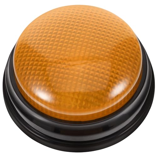 KONTONTY Gelber Spielbutton mit Licht und Alarmton Lustiges Partyspielzeug für Wettbewerbe Bürospaß und Robuste Verarbeitung Vielseitiger Soundknopf für Spiele und Streiche KONTONTY Gelber Spielbutton mit Licht und Alarmton Lustiges Partyspielzeug für Wettbewerbe Bürospaß und Robuste Verarbeitung Vielseitiger Soundknopf für Spiele und Streiche von KONTONTY