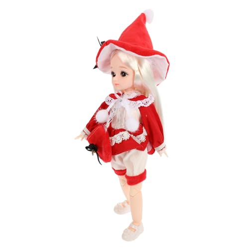 KONTONTY Gelenkpuppe Mädchen Kleidung für Zubehör Liebenswert kinderspielzeug Bjd-Puppe Süße Puppe Kunststoff rot KONTONTY Gelenkpuppe Mädchen Kleidung für Zubehör Liebenswert kinderspielzeug Bjd-Puppe Süße Puppe Kunststoff rot von KONTONTY