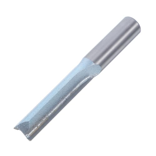 KONTONTY Gerader Fräser mit Doppelflüte Hochfester Milling Bit für Präzise Nutbearbeitung für Holzarbeiten und Vielseitige Anwendungen von KONTONTY