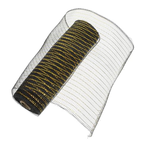 KONTONTY Geschenkverpackungsnetz Schwarzem Gold Langlebiges Diy Schleifenband für Blumen Partydeko Hochzeitsfeier Vielseitiges Geschenkband für Bastelprojekte KONTONTY Geschenkverpackungsnetz Schwarzem Gold Langlebiges Diy Schleifenband für Blumen Partydeko Hochzeitsfeier Vielseitiges Geschenkband für Bastelprojekte von KONTONTY