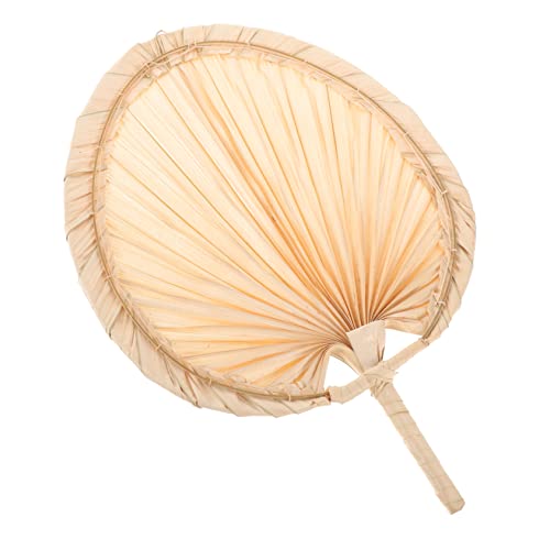 KONTONTY Handgefertigter Vintage Fächer aus Sommer Fächer Handgewebt für Strandpartys und Hochzeiten Leichter und Robuster Handventilator KONTONTY Handgefertigter Vintage Fächer aus Sommer Fächer Handgewebt für Strandpartys und Hochzeiten Leichter und Robuster Handventilator von KONTONTY