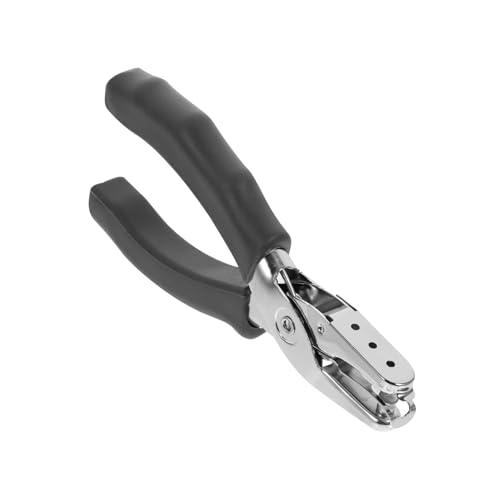 KONTONTY Handgehaltener Einzellocher Einfache Bedienung Ergonomisch Weicher Griff Papierlocher Für Büro Basteln Scrapbooking DIY Projekte von KONTONTY
