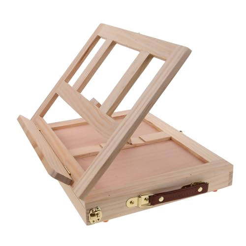 KONTONTY Holz Skizzen Easel mit Schublade Tragbarer Malrahmen für Zeichnungen für Schüler und Künstler Robuste und Langlebige Bauweise für Zuhause und Unterwegs KONTONTY Holz Skizzen Easel mit Schublade Tragbarer Malrahmen für Zeichnungen für Schüler und Künstler Robuste und Langlebige Bauweise für Zuhause und Unterwegs von KONTONTY