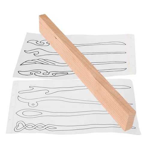 KONTONTY Holz für Diy Haarspangen Natürlicher Holzblock für Schmuckgestaltung Muster für Kreative Bastelprojekte Vielseitiges Material für Haarnadeln für Handwerksprojekte und Designs von KONTONTY