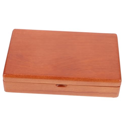 KONTONTY Holzstempel Aufbewahrungsbox Vintage Tintenpaste Container für Kalligraphie Zubehör Tragbare Stempelbox mit Großem Stauraum für Reisen und Büro für Kalligraphie von KONTONTY