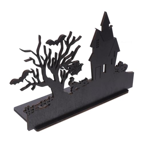 KONTONTY Holztisch Dekorationen Halloween Animatronik Gruselig Party Dekorativ Hoch Kernstück Drinnen Schild Hölzern Black KONTONTY Holztisch Dekorationen Halloween Animatronik Gruselig Party Dekorativ Hoch Kernstück Drinnen Schild Hölzern Black von KONTONTY