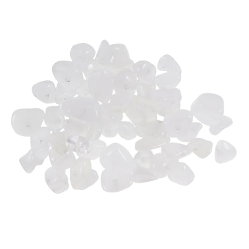 KONTONTY Kiesarmbandzubehör Kies Für Schmuckhersteller Steinschmuck Für Frauen Natursteinperlen Stein Für Die Schmuckherstellung Stones Schmuck Diy Kiesperlen Natürlicher Kies Weiß von KONTONTY