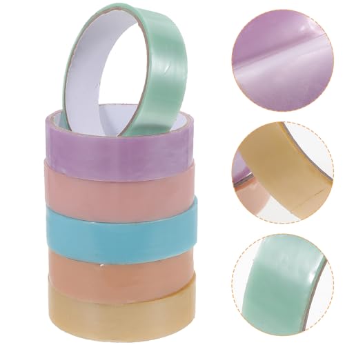 KONTONTY Klebeband Spielzeug für Kinder 6 Rollen Farbige Klebrige Ballbänder Doppelseitiges Bastelband Stressreduzierendes Spielzeug Kreative Bastelmaterialien KONTONTY Klebeband Spielzeug für Kinder 6 Rollen Farbige Klebrige Ballbänder Doppelseitiges Bastelband Stressreduzierendes Spielzeug Kreative Bastelmaterialien von KONTONTY