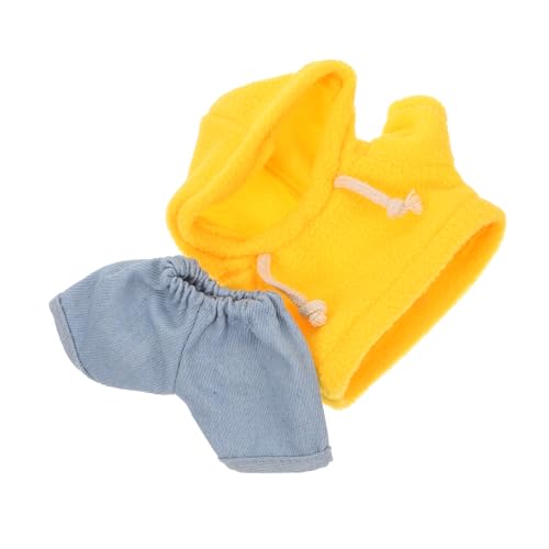 KONTONTY Kleines Plüschbär Kleidung Set Hoodie und Jeans Outfit für Puppen Niedliche DIY Bekleidung für Stofftiere Vielseitige und Bequeme Puppenkleidung für Kreative Spielmomente KONTONTY Kleines Plüschbär Kleidung Set Hoodie und Jeans Outfit für Puppen Niedliche DIY Bekleidung für Stofftiere Vielseitige und Bequeme Puppenkleidung für Kreative Spielmomente von KONTONTY