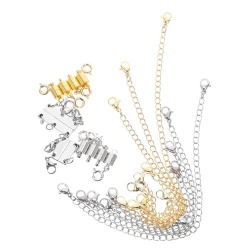 KONTONTY Magnetischer Schmuckverschluss Zylindrische Edelstahl Clips Schnelle Magnetische Verschlüsse Kompatibel mit Halsketten Armbändern Modernes Design Vielseitige von KONTONTY